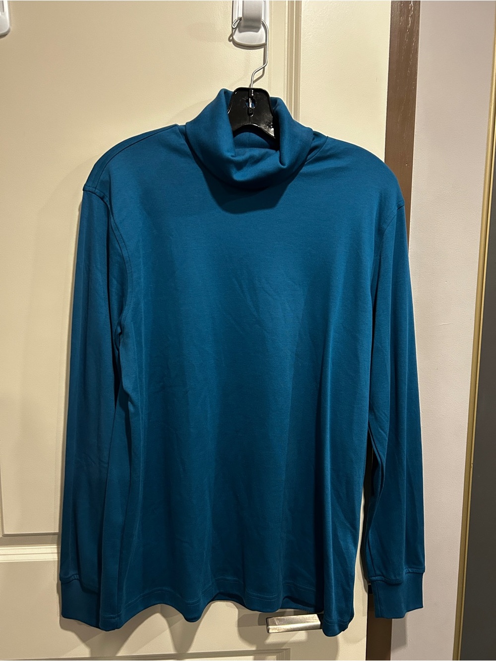 Lands' End Men's Blue Turtleneck Sweater